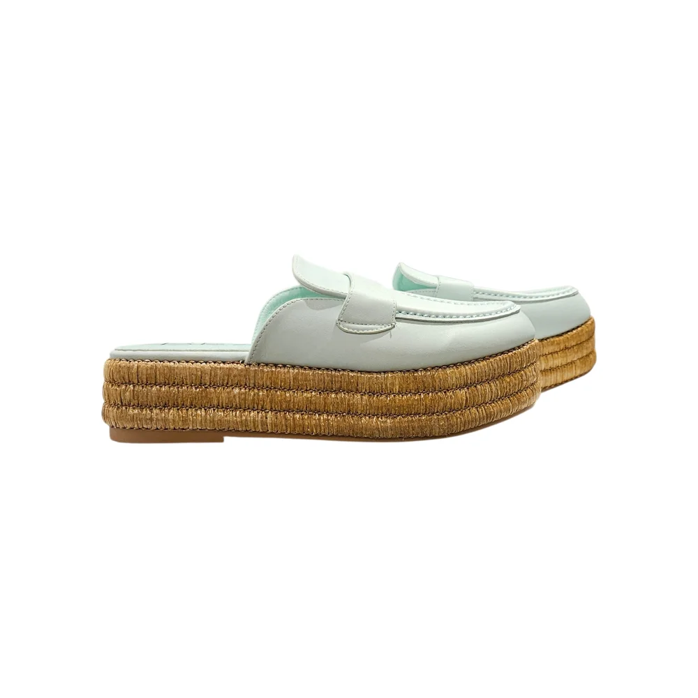 NWT - Women's Light Blue Espadrille Loafers - Size 9 - Picture 6 of 13